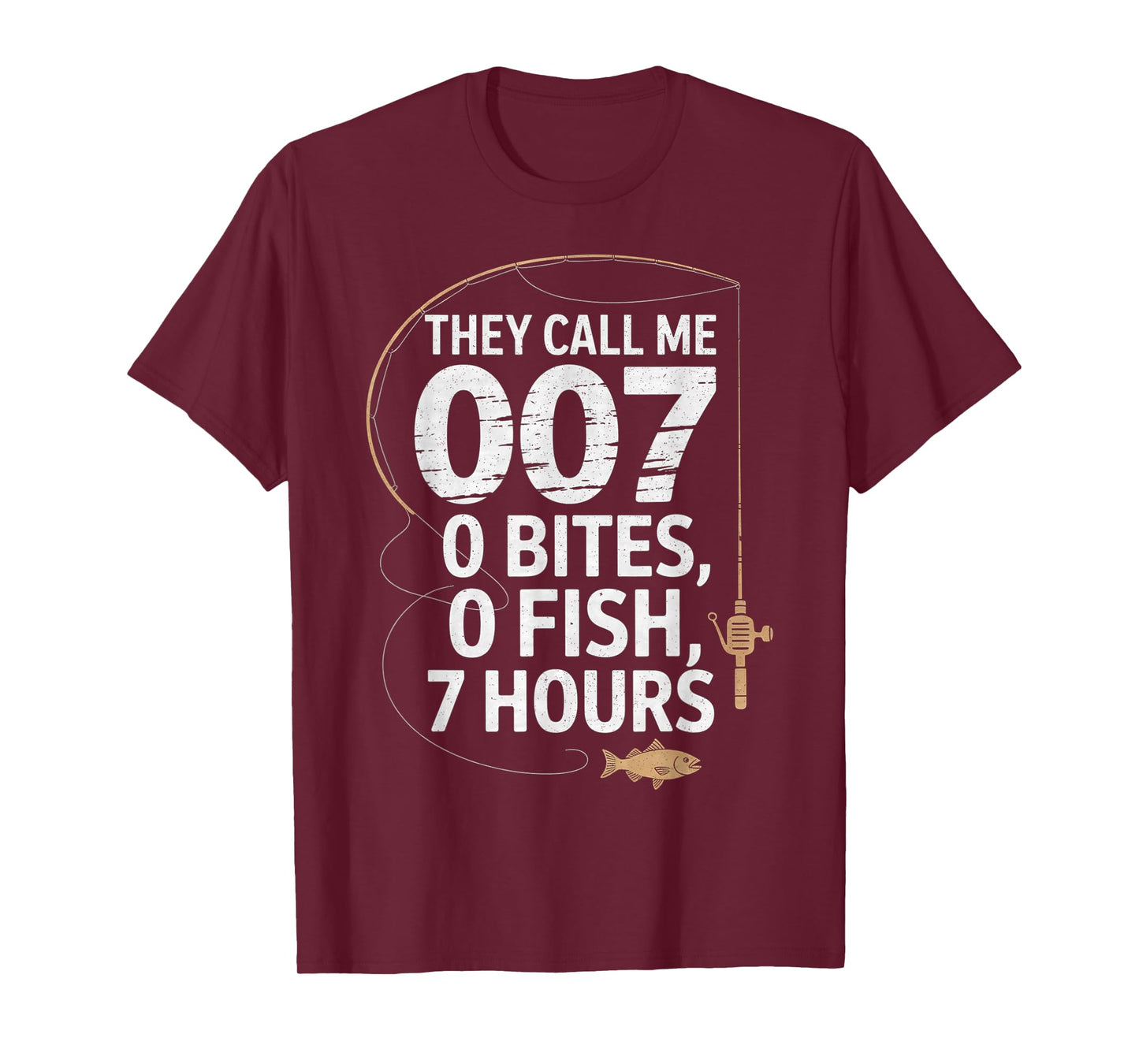 Fisherman Joke Dad - They Call Me 007 Funny Fishing Humor T-Shirt