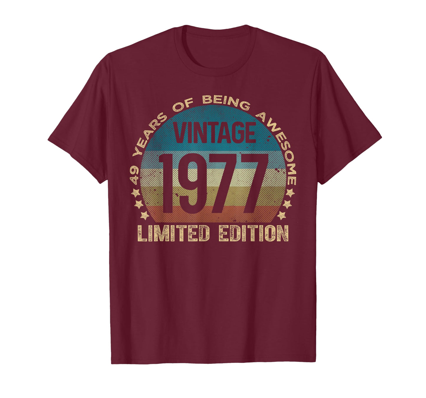 49 Year Old Gifts Vintage 1977 Limited Edition 49th Birthday T-Shirt