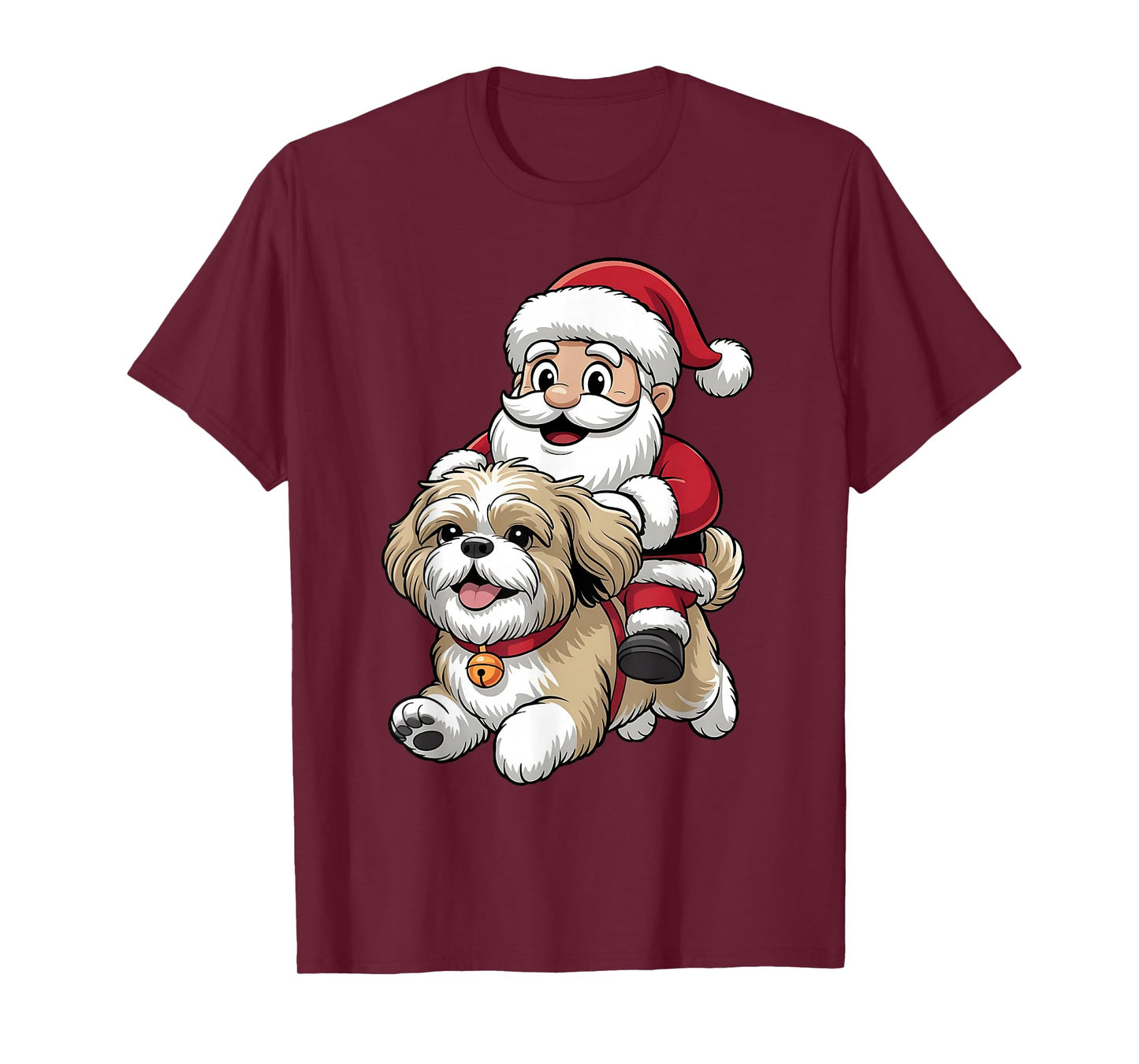 Shih Tzu Dog Lover Kids Men Women Christmas Pajama T-Shirt