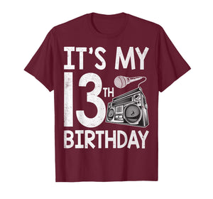 It's My 13th Birthday Music Lover Teen Musician T-Shirt