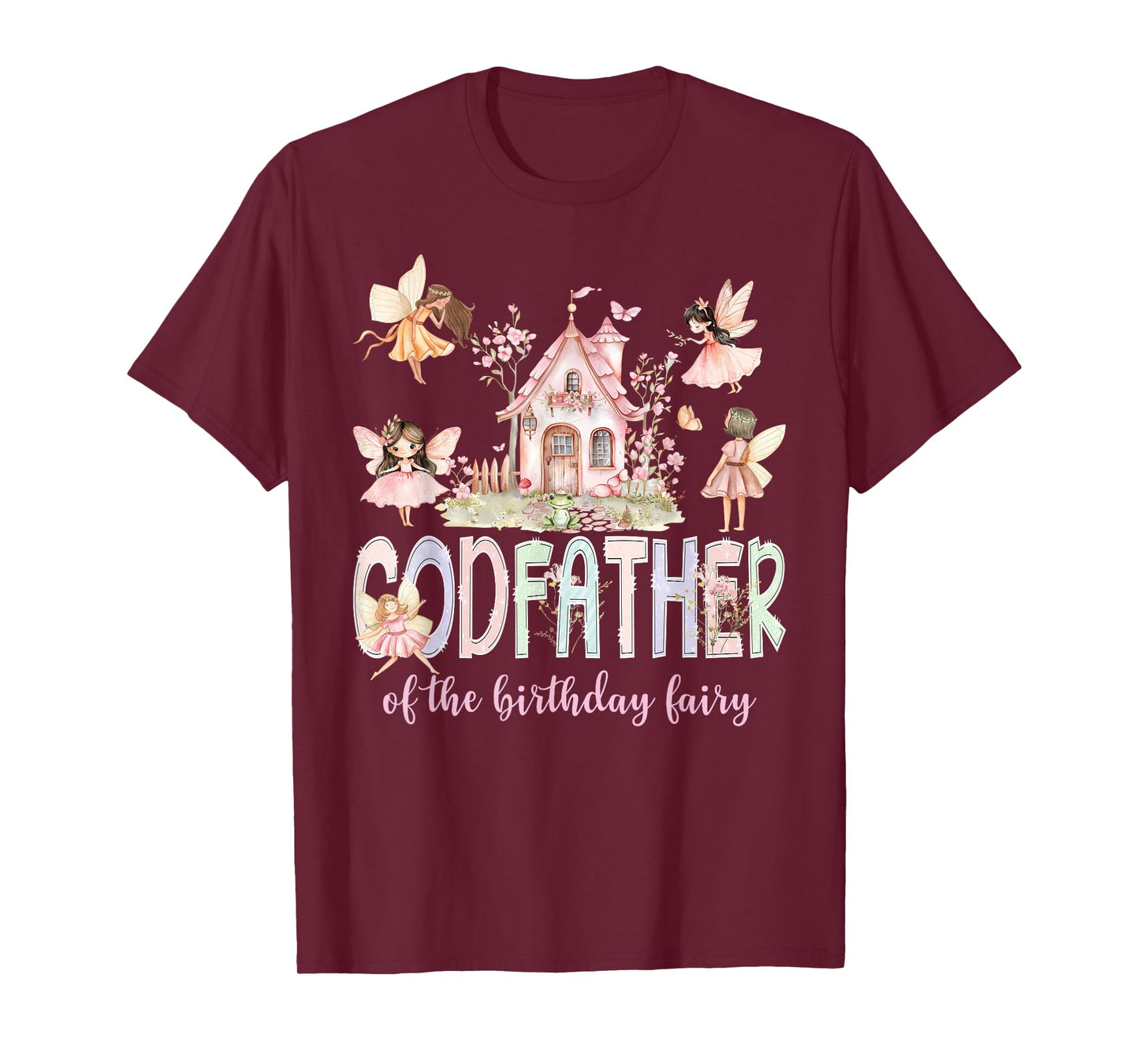 Godfather of The Birthday Fairy Girl Magical Family Matching T-Shirt