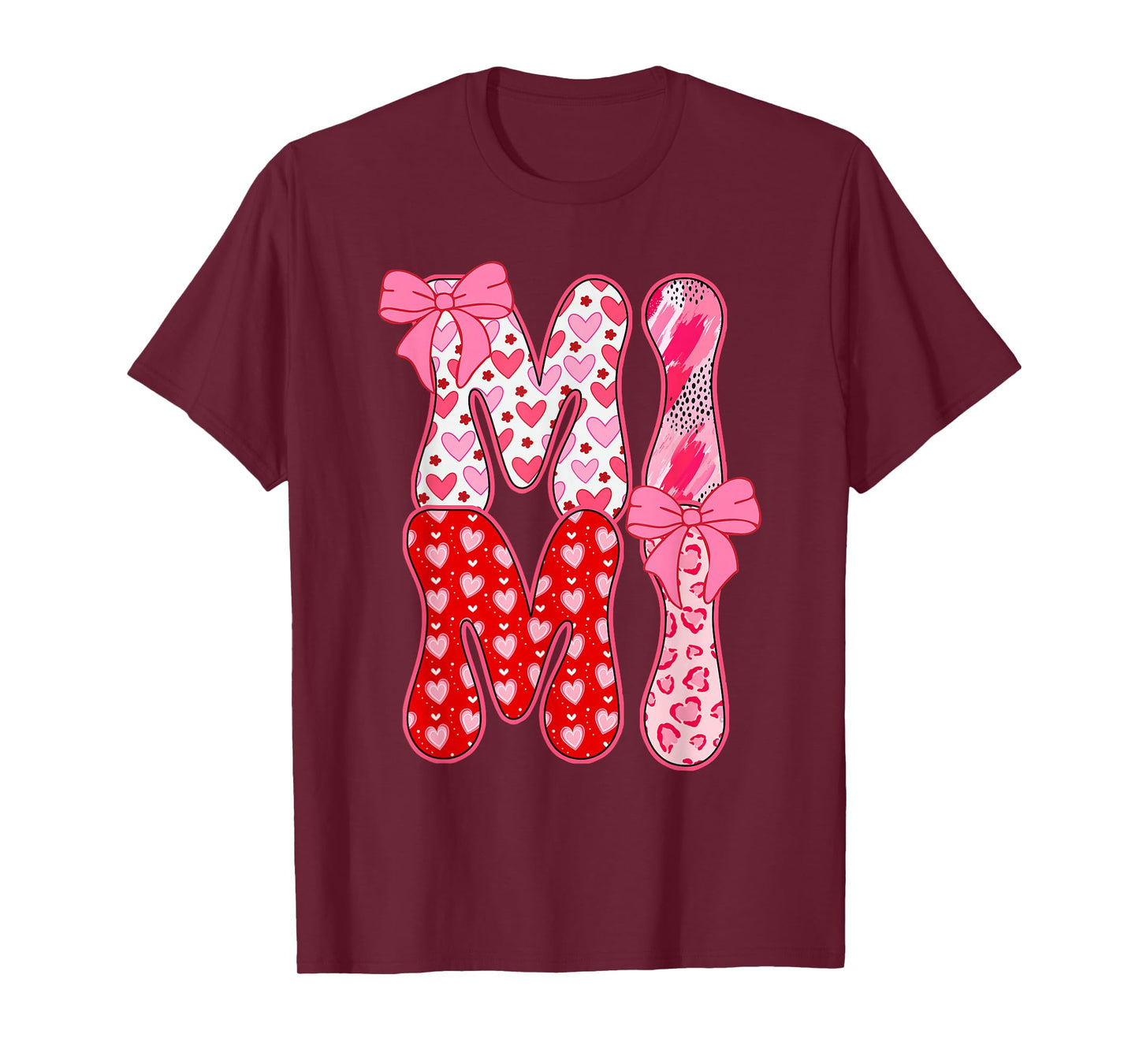 Mimi Coquette Bow Leopard Mimi Valentine Day Mother's Day T-Shirt