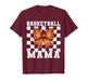 Basketball Mama Coquette Bow Game Day Funny Sports Lover Mom T-Shirt