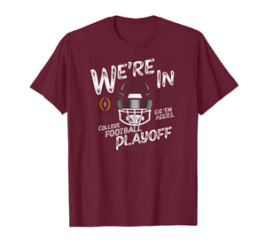 Texas A&M Aggies CFP College Football Playoff 2025-26 Black T-Shirt