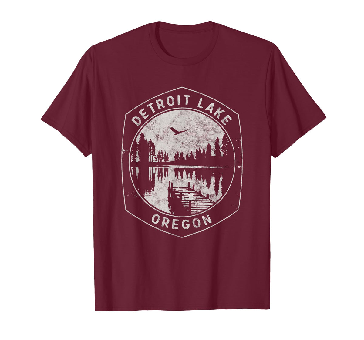 Vintage Detroit Lake Oregon Outdoors Vacation T-Shirt