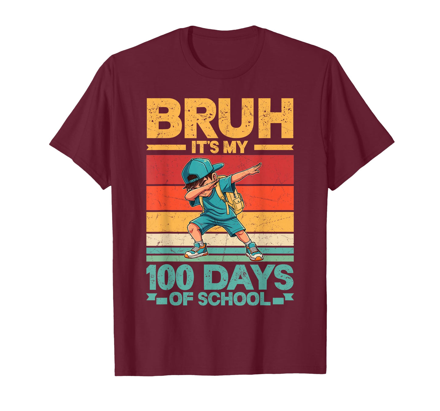 Bruh Its My 100 Days of School Boys 100th Day of School T-Shirt