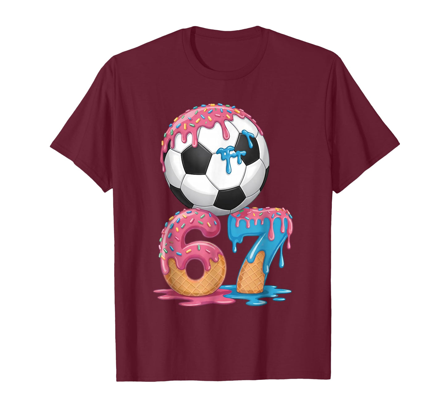 Soccer Drip Number 67 Boys Soccer Player 67 T-Shirt