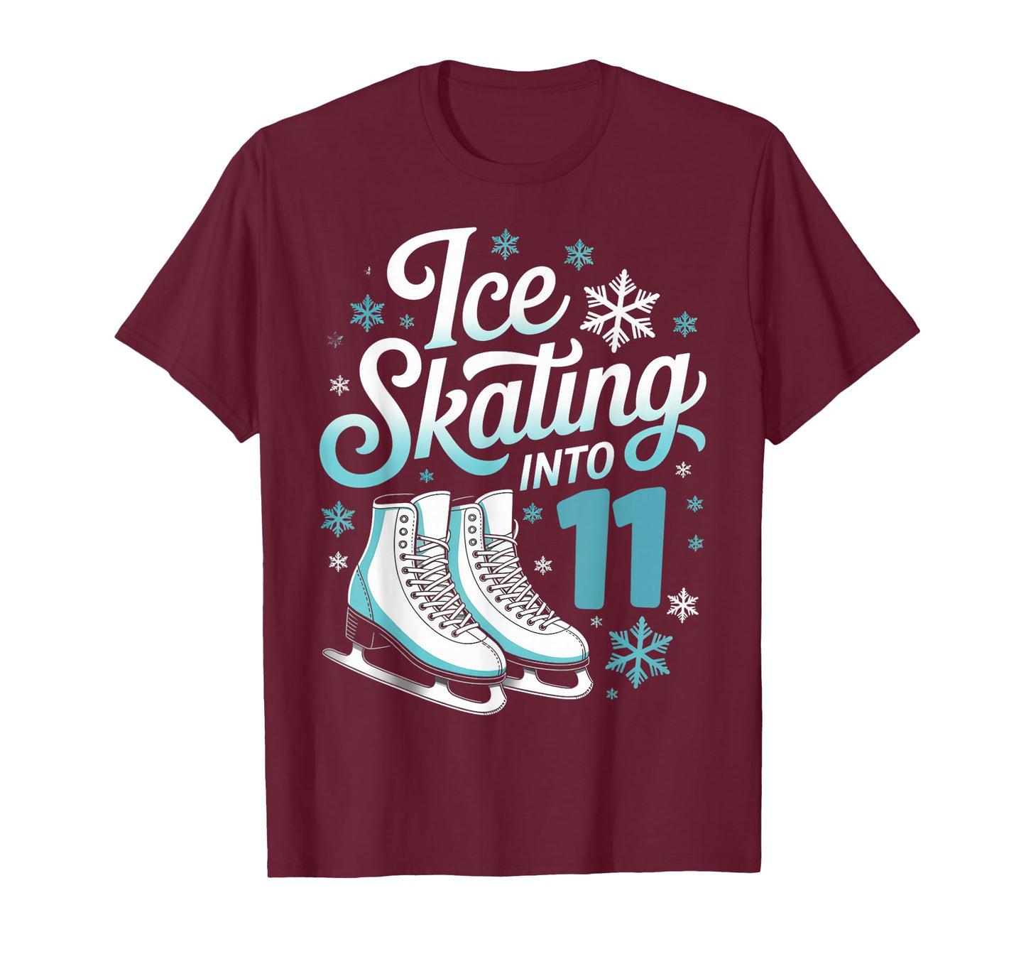 Ice Skating Into 11 Ice Skating 11th Birthday Figure Skating T-Shirt