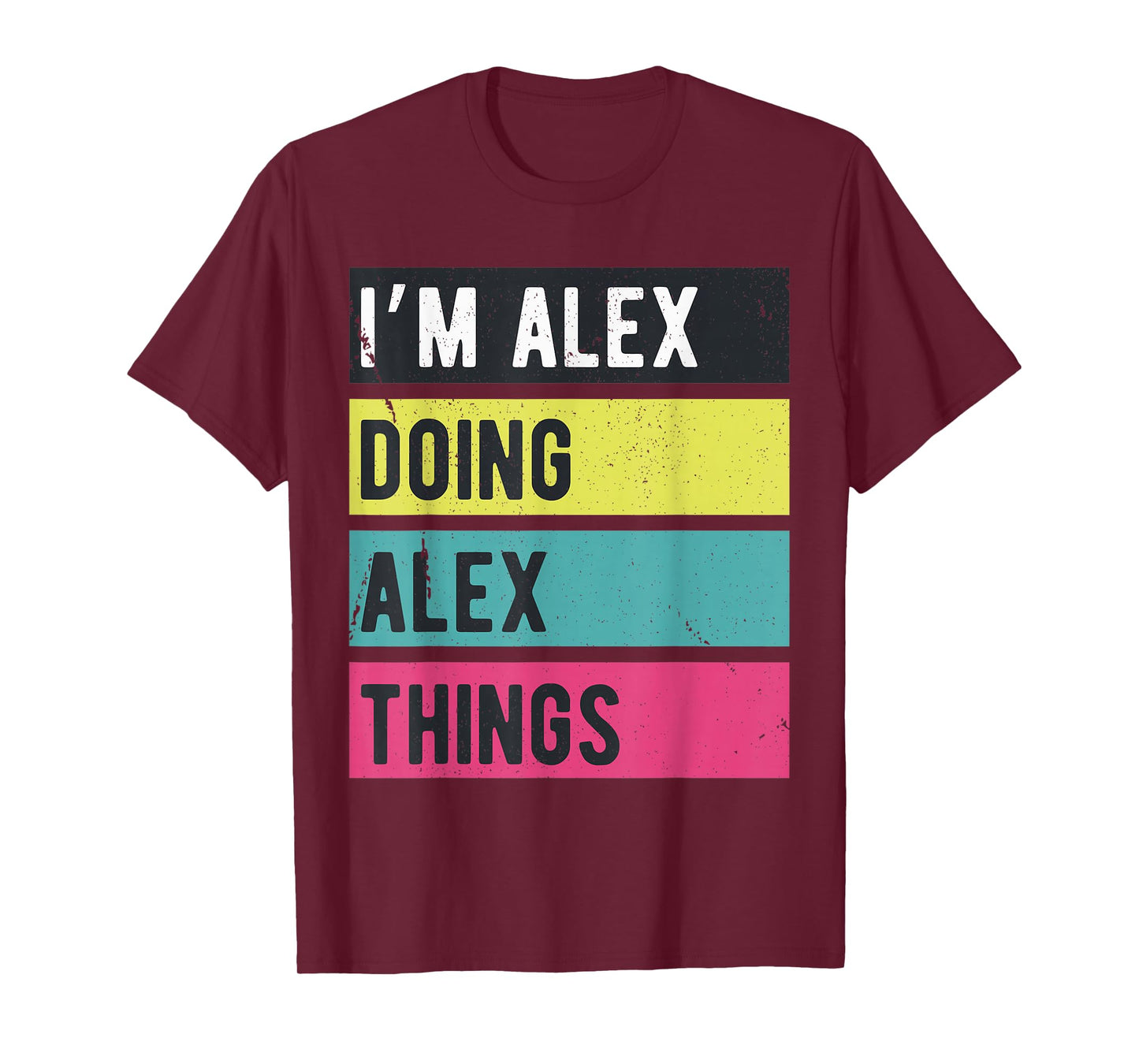 Doing Alex Things Funny Personalized Names Retro T-Shirt