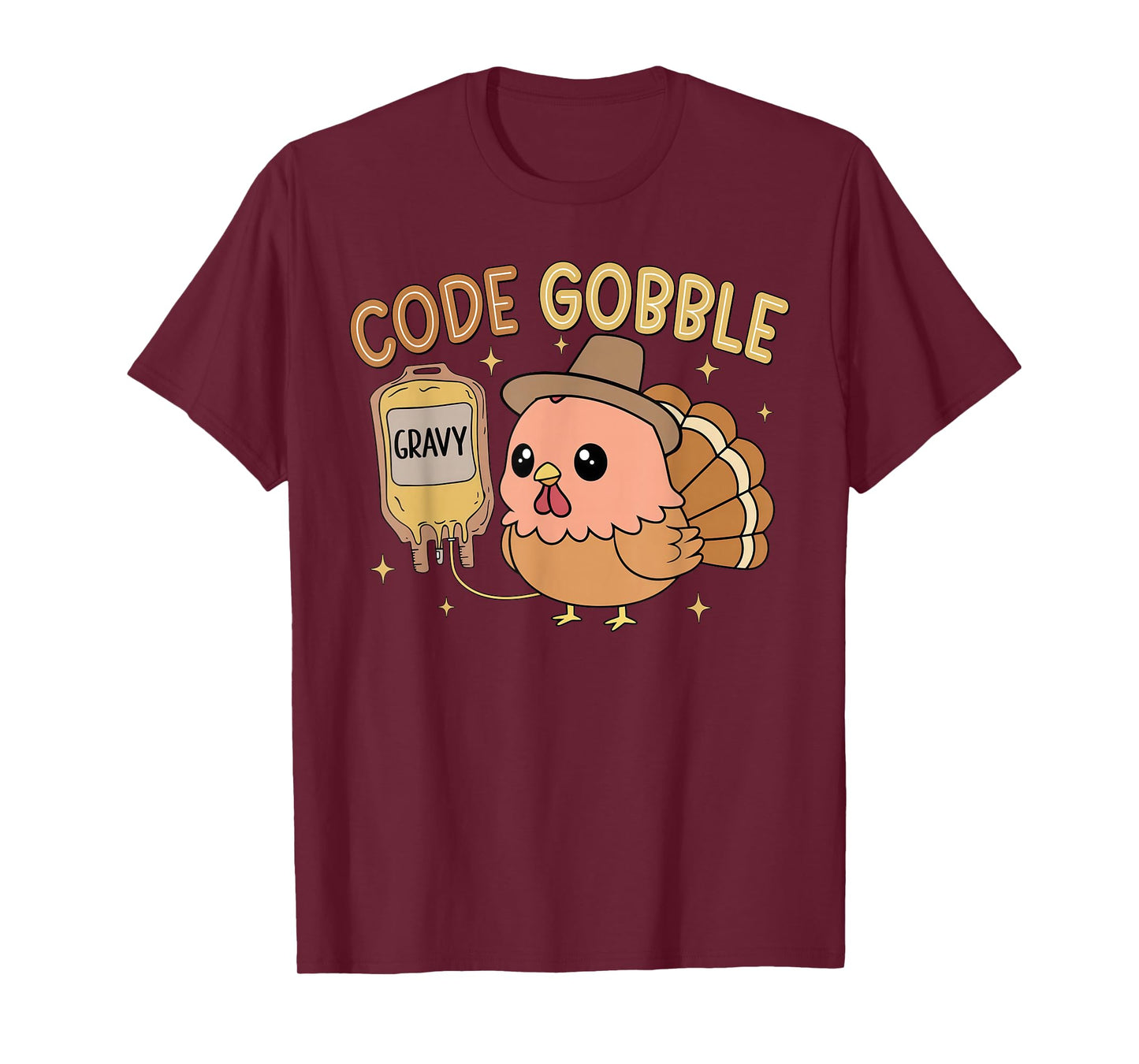Thanksgiving Nurse Code Gobble Funny RN CNA T-Shirt