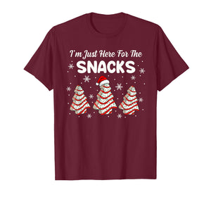 I'm Just Here for The Snacks Christmas Cakes Debbie Becky T-Shirt