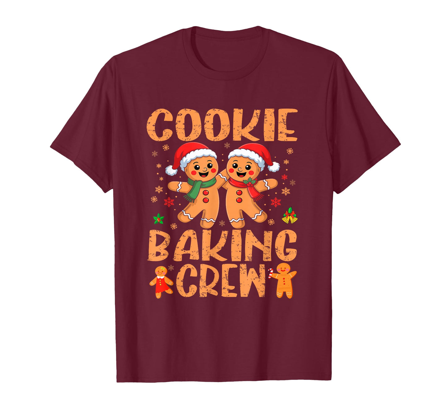 Funny Christmas Cookie Baking Crew Family T-Shirt