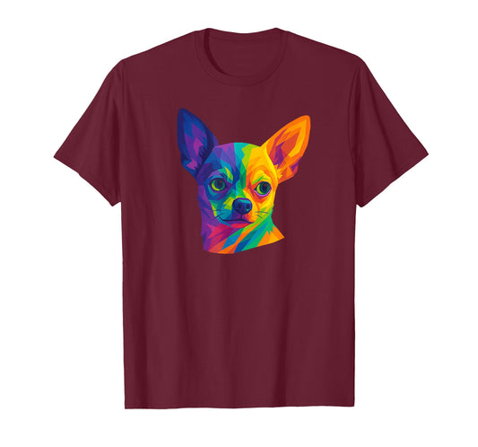 Chihuahua Pop Art Portrait for Dog Owners T-Shirt