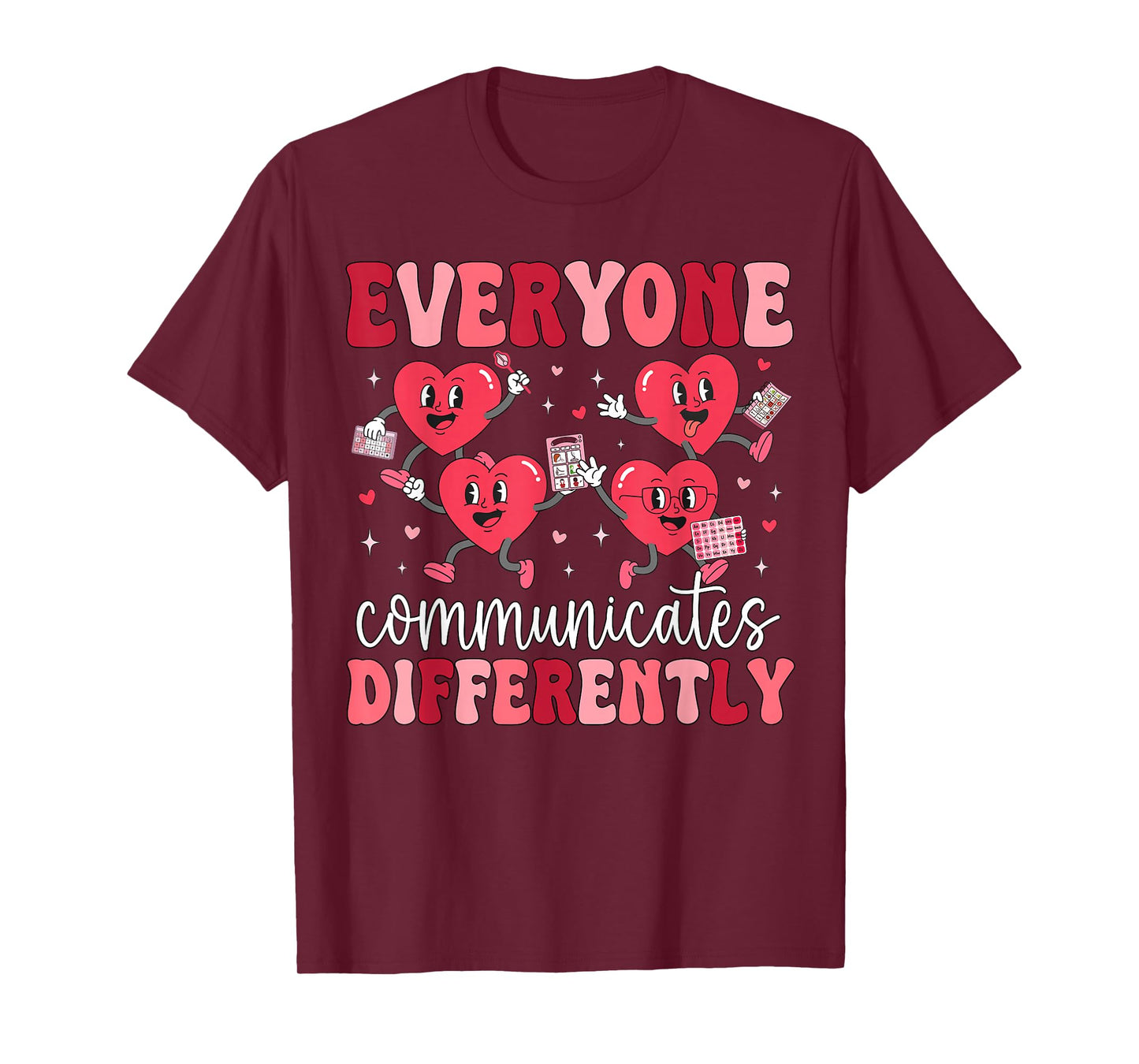 Speech Therapy Language Pathologist Happy Valentines Women T-Shirt