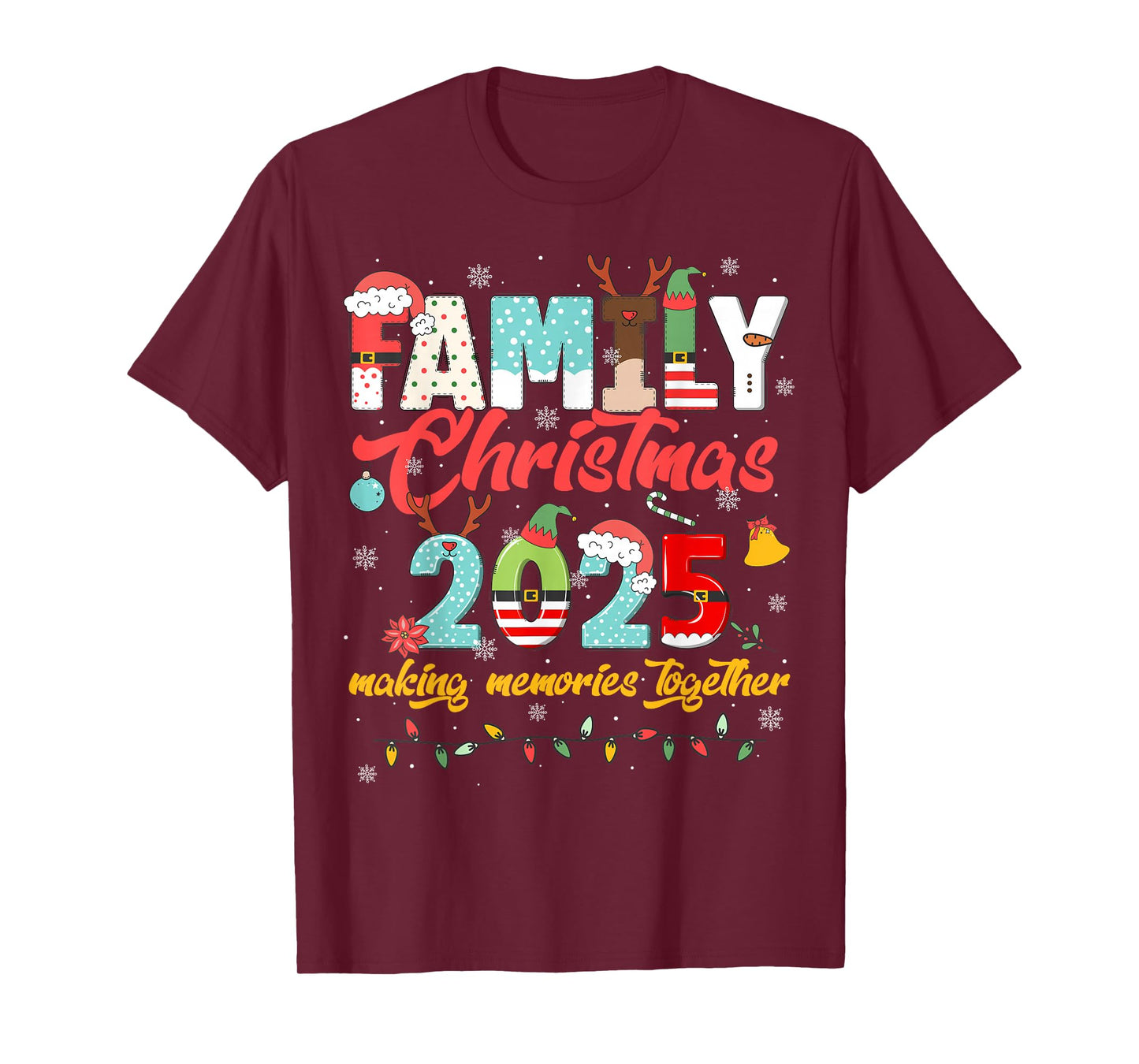 Family Christmas 2025 Making Memories Xmas Squad Holiday T-Shirt
