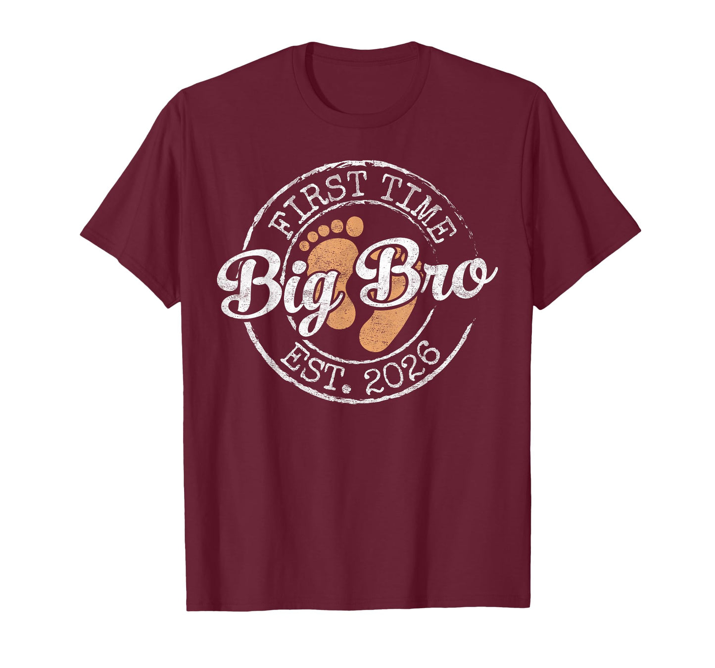 First Time Big Bro Est 2026 Stamp Soon Promoted to Brother T-Shirt