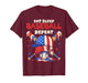 Eat Sleep Baseball Repeat Funny Ice Cream Drip Crossed Bats T-Shirt