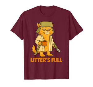 Litter's Full Christmas Cat, Funny Christmas Kitty Vacation T-Shirt