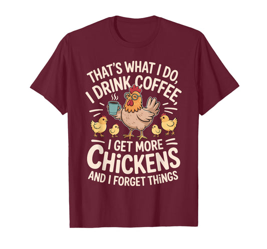Cool Chicken Art for Men Women Kids Poultry Rooster Chicken T-Shirt
