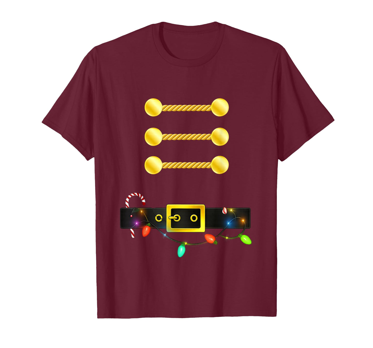 Nutcracker Costume Uniform Lights Matching Toy Soldier T-Shirt