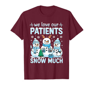 Funny Snowman Nurse Christmas Winter Holiday Healthcare T-Shirt