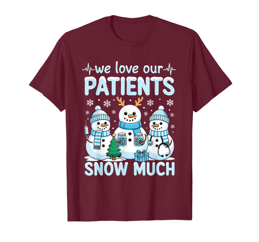 Funny Snowman Nurse Christmas Winter Holiday Healthcare T-Shirt