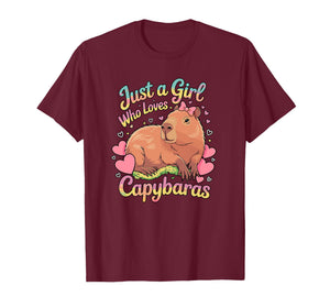 Just a Girl who Loves Capybaras T-Shirt