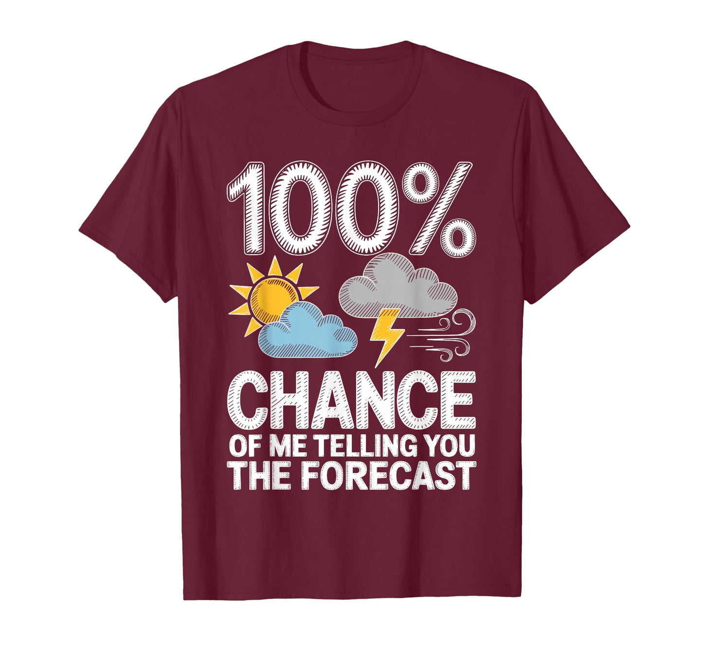 Funny Meteorology Art for Men Women Forecast Meteorologist T-Shirt