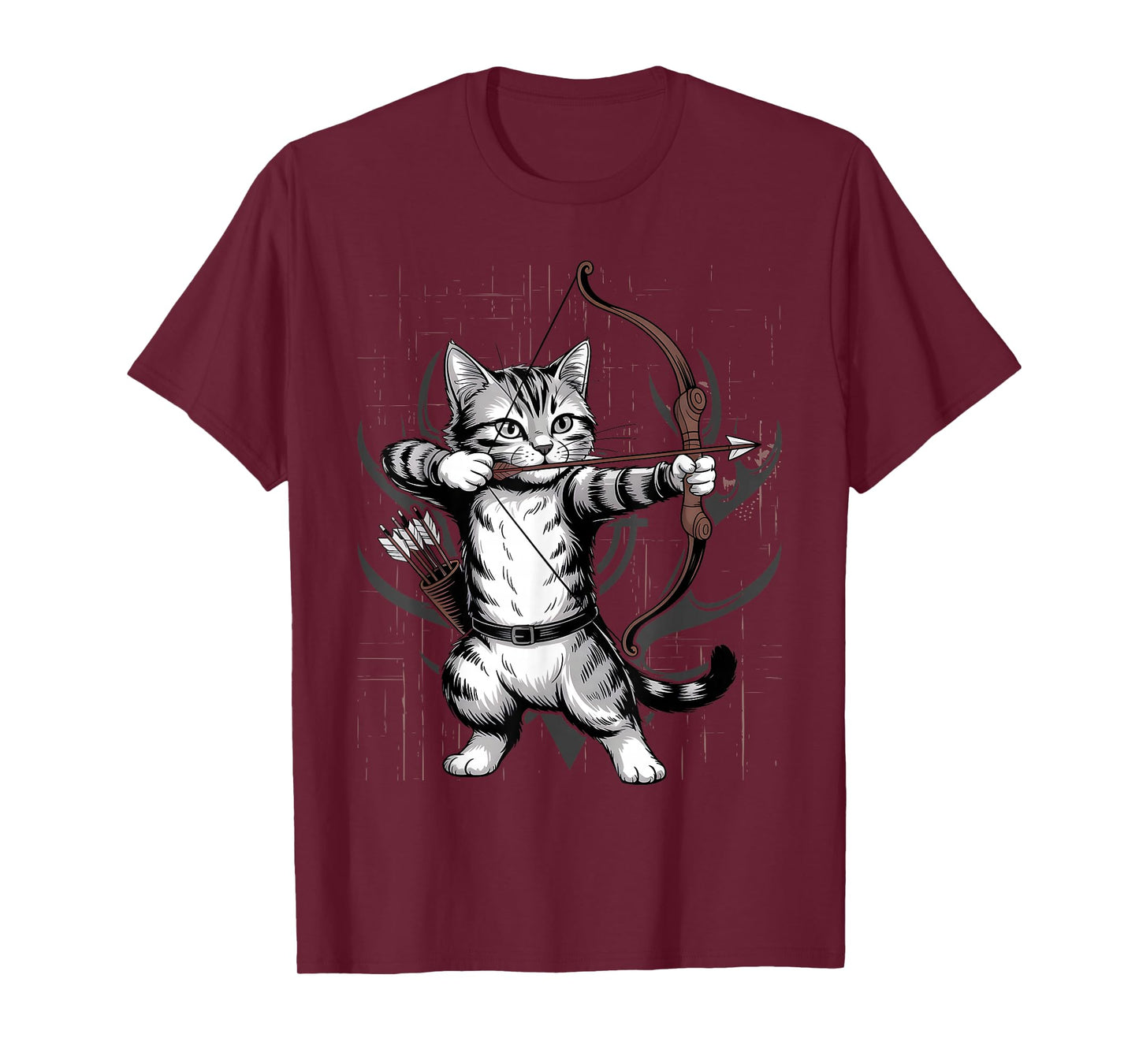 Vintage Archery Cat Kitten Lover T-Shirt