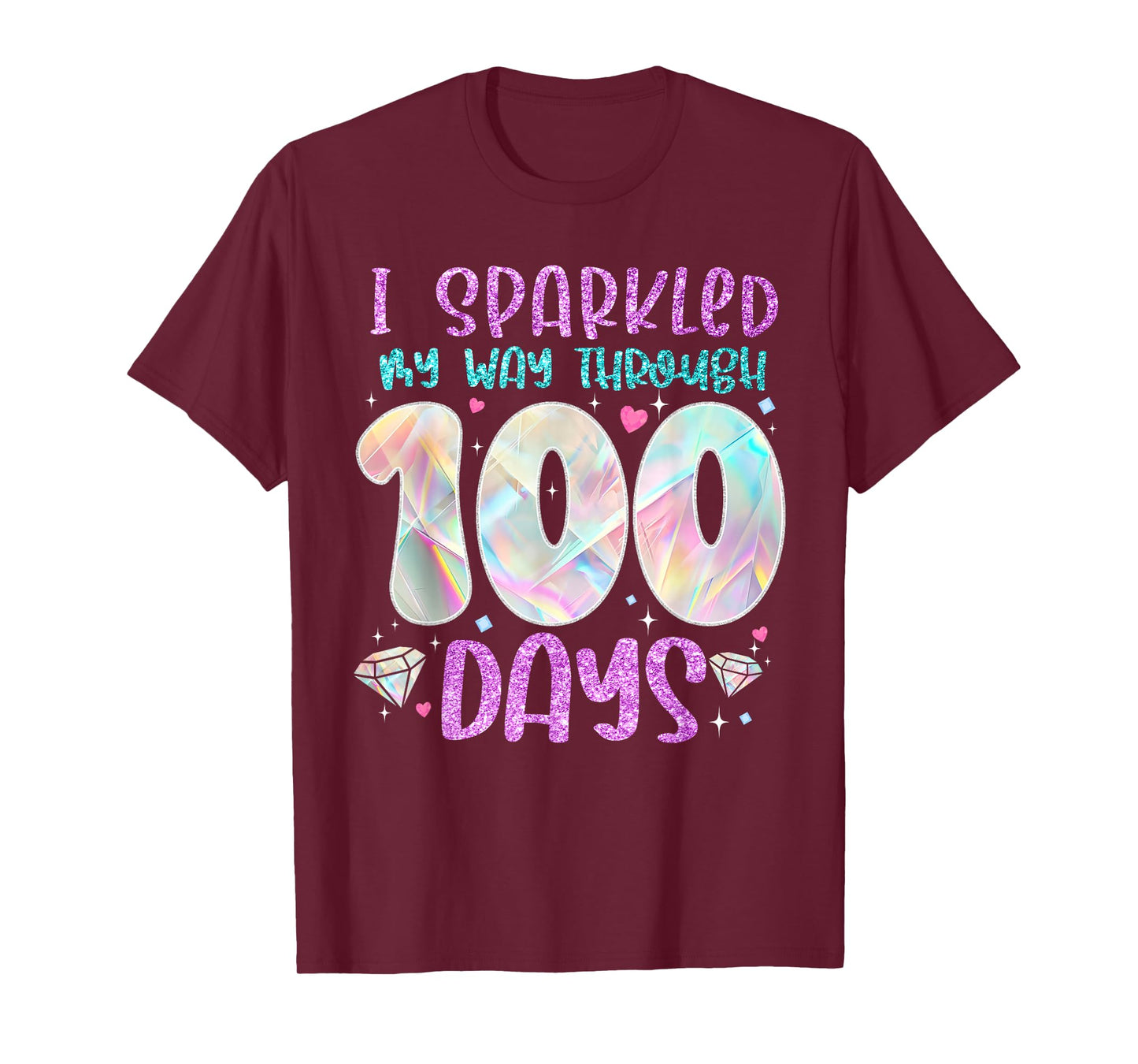 Funny 100 Days of School Teacher Student Kids 100th Day T-Shirt
