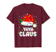 Yaya Claus Funny Christmas Santa Hat Lights Pajama Xmas T-Shirt