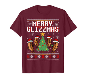 Merry Glizzmas Funny Merry Christmas Hotdogs Xmas Gift T-Shirt