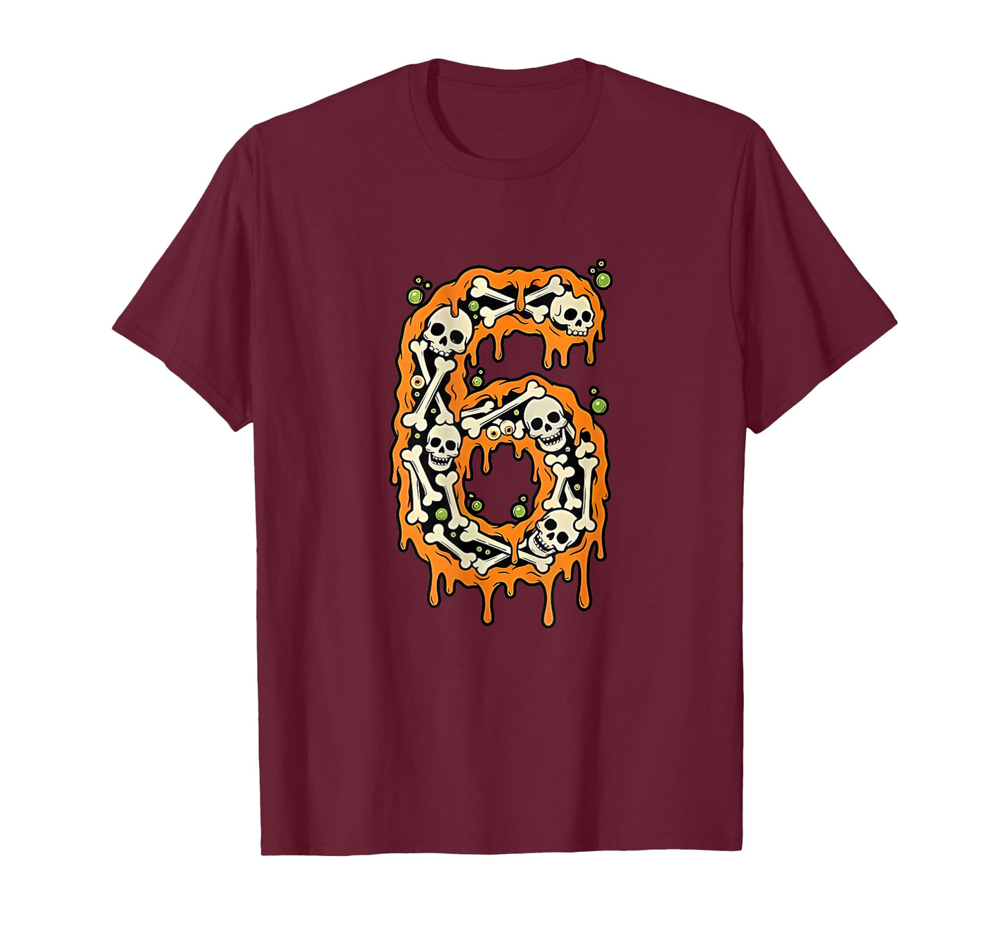 Number 6 Six Seven 6 7 Meme Funny Design Couples Halloween T-Shirt