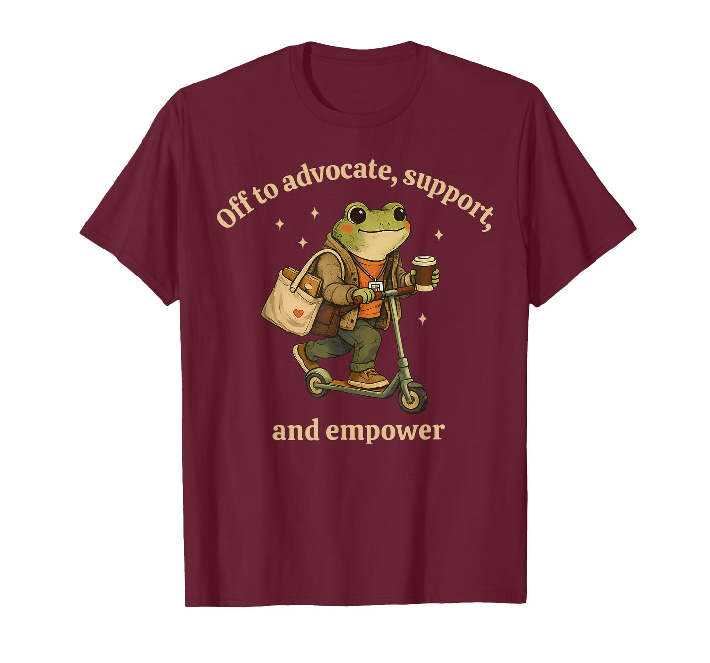 Off to Advocate Support and Empower Funny Frog Social Worker T-Shirt