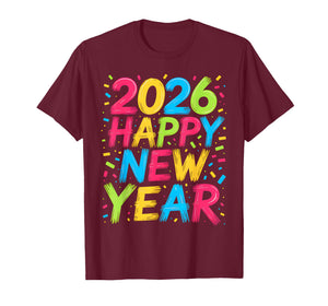 Happy New Year 2026 New Year's Eve Party Countdown Family T-Shirt