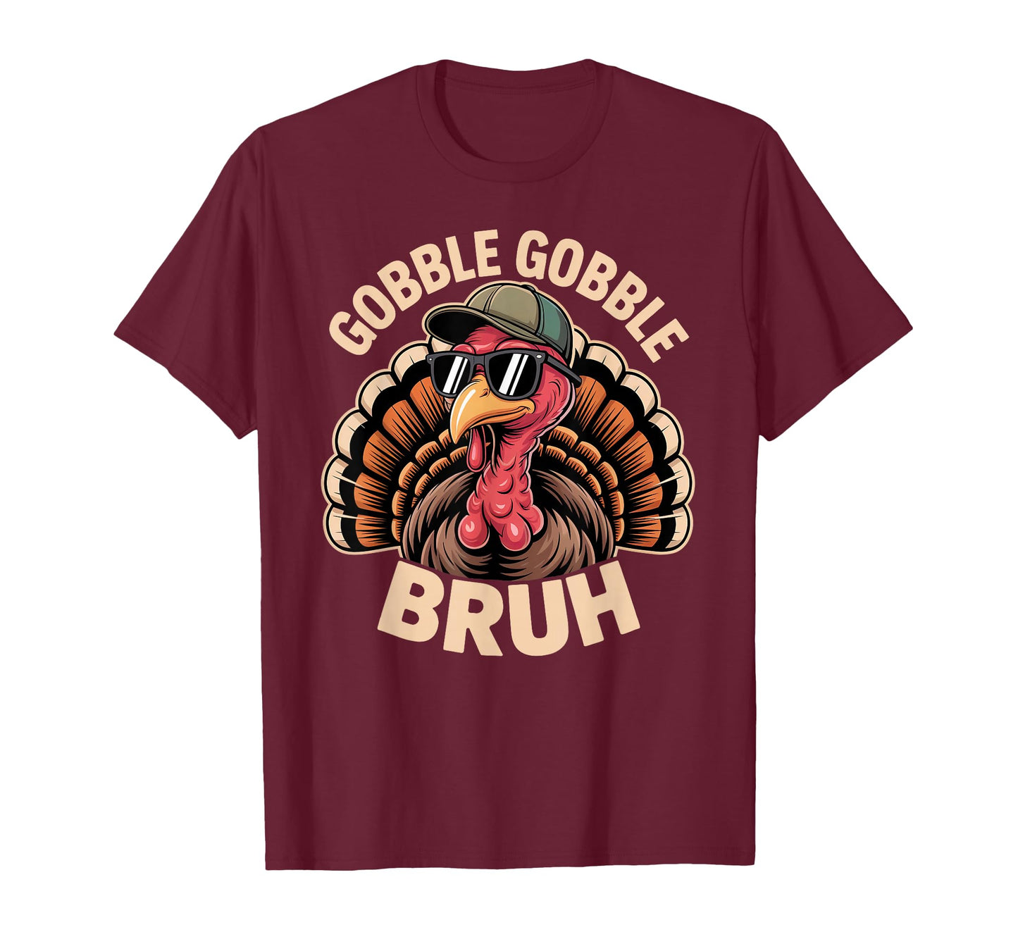 Thanksgiving Day Gobble Bruh Turkey Trot Funny T-Shirt