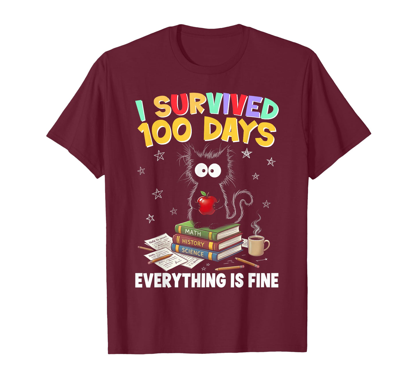 I Survived 100 Days of School Teacher & Kids T-Shirt