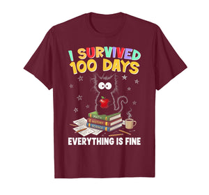 I Survived 100 Days of School Teacher & Kids T-Shirt