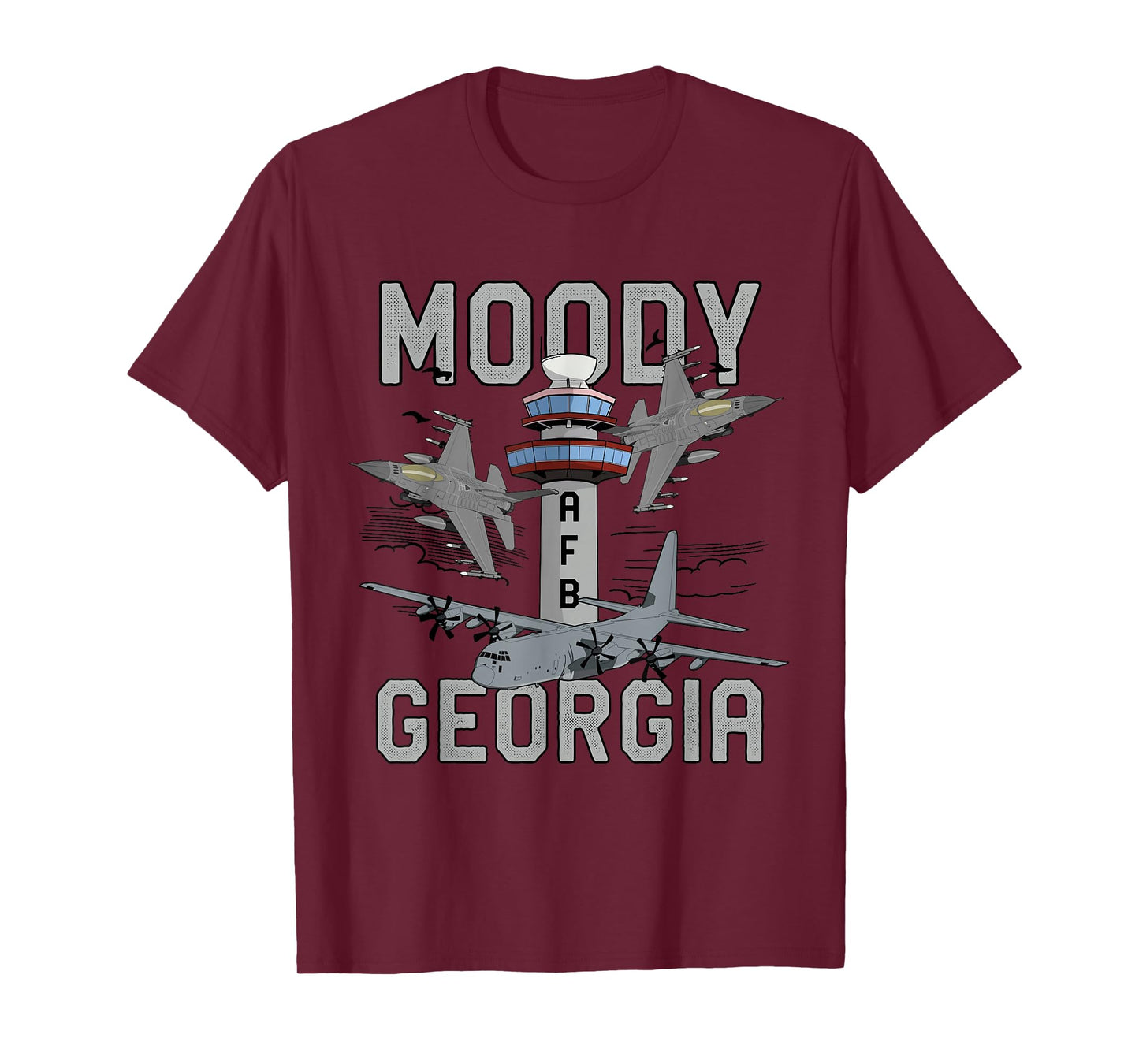 Moody AFB Georgia Air Force Base Fighter Jets Vintage Tee T-Shirt