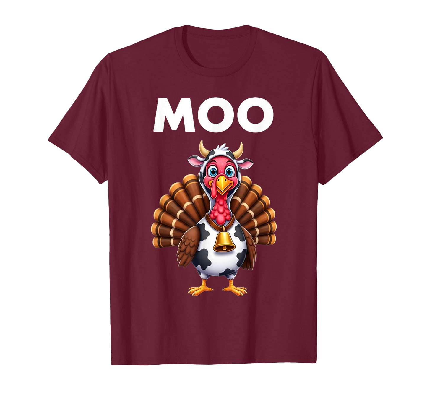 Moo Turkey Funny Sarcastic Thanksgiving T-Shirt