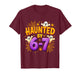 Haunted by 67 Funny Six Seven 67 Meme Spooky Ghost Halloween T-Shirt