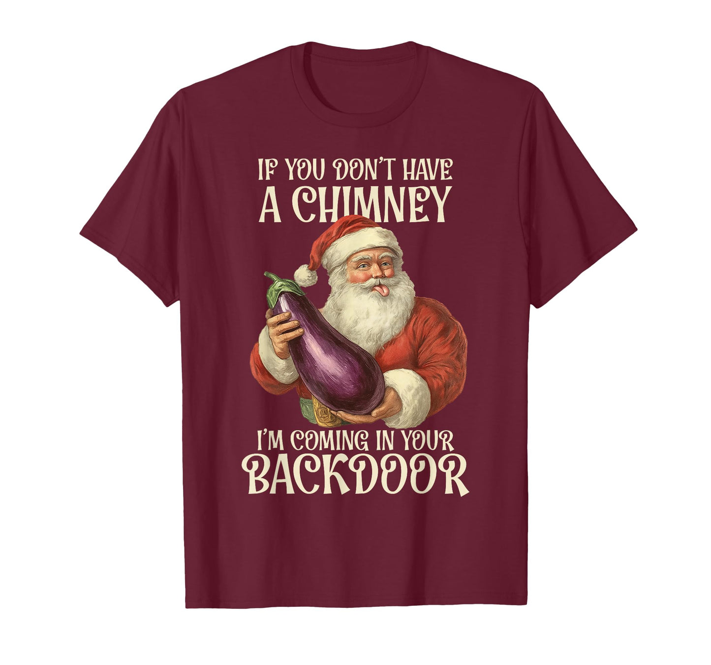 Funny Dirty Christmas Inappropriate Christmas Dirty Santa T-Shirt