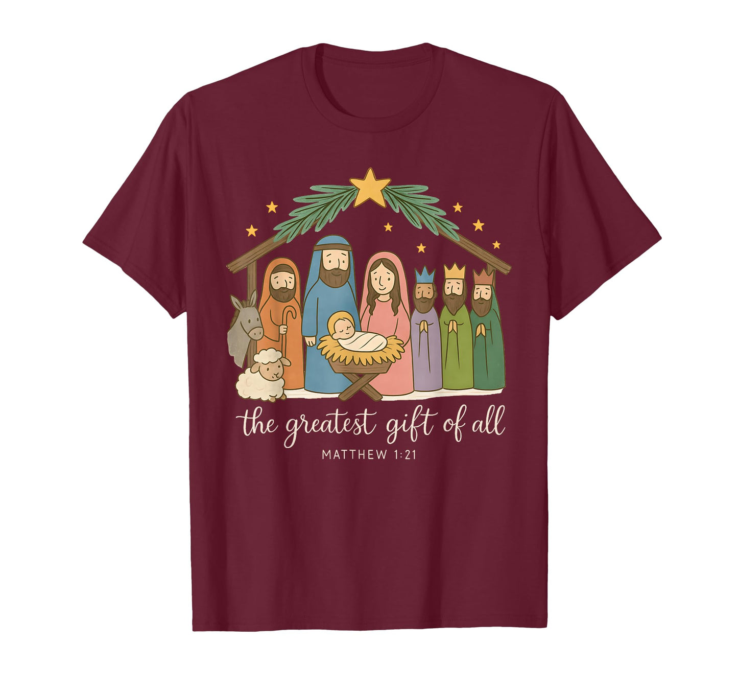 The Greatest of All Nativity Jesus Christian Christmas T-Shirt