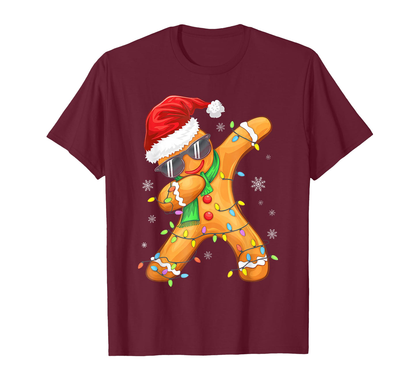 Dabbing Gingerbread Christmas Boys Girls Kids Funny Xmas Dab T-Shirt