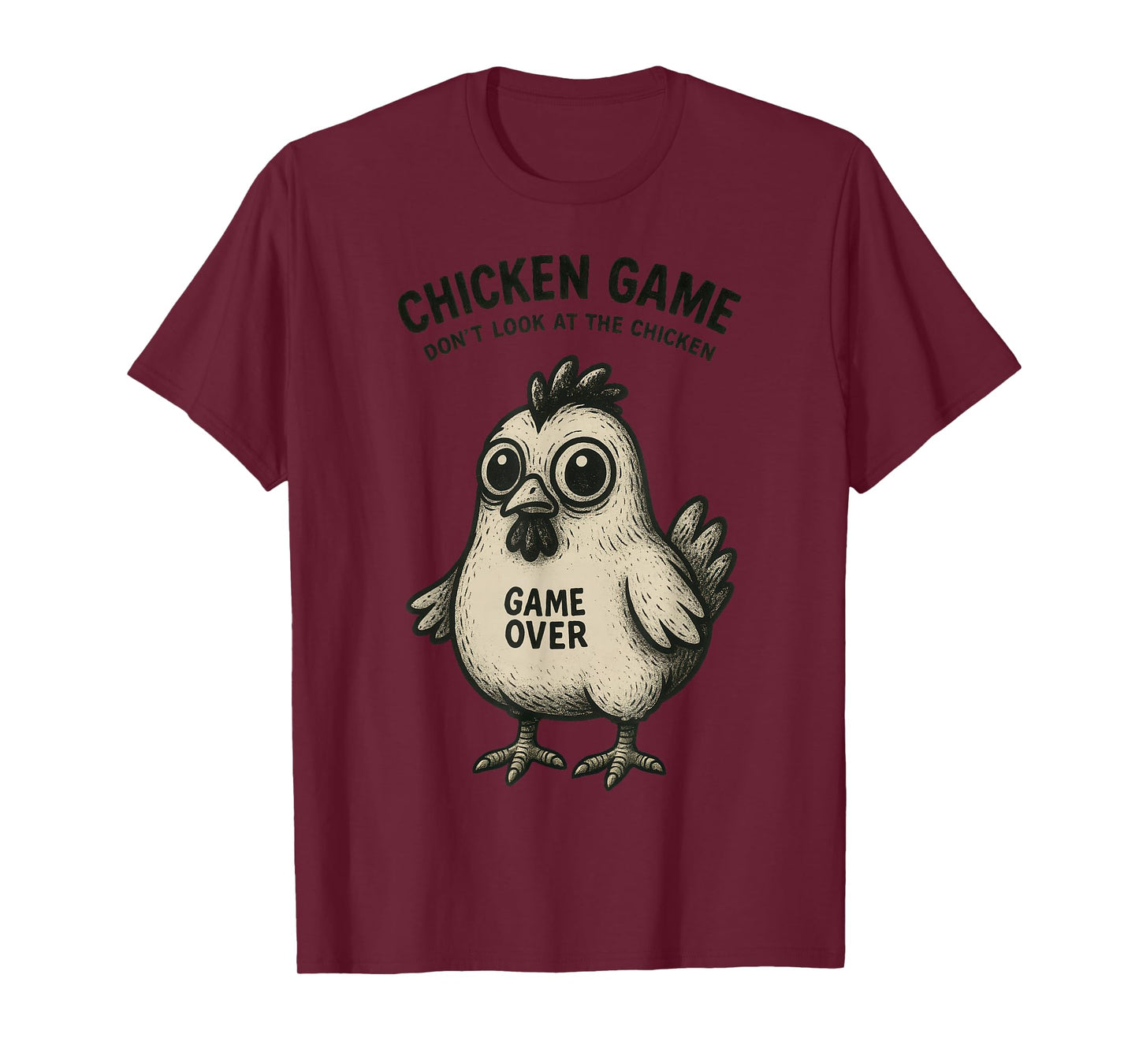 Funny Chicken Game Graphic Tee Men Women Teens Boys Girls T-Shirt