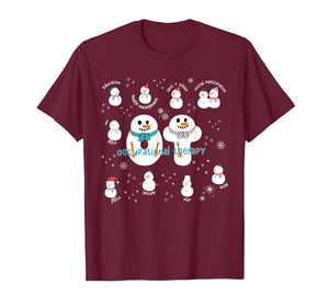 Occupational Therapy Christmas Snowman OT Therapist Xmas T-Shirt