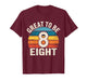 Kids 8th Birthday Great to Be Eight 8 Year Old Girls Boys Bday T-Shirt