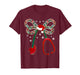 Christmas Nurse Coquette Bow Stethoscope Nursing Xmas Pjs T-Shirt