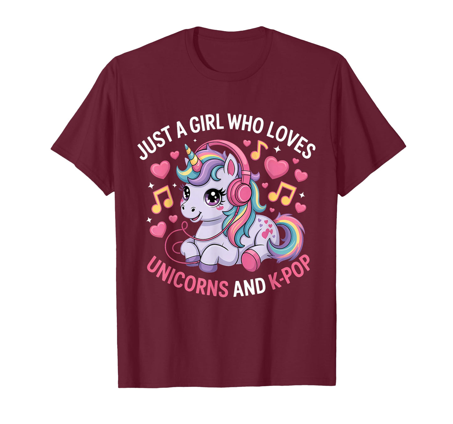 K-Pop Just A Girl Who Loves Unicorns and K-Pop K Pop Kpop T-Shirt