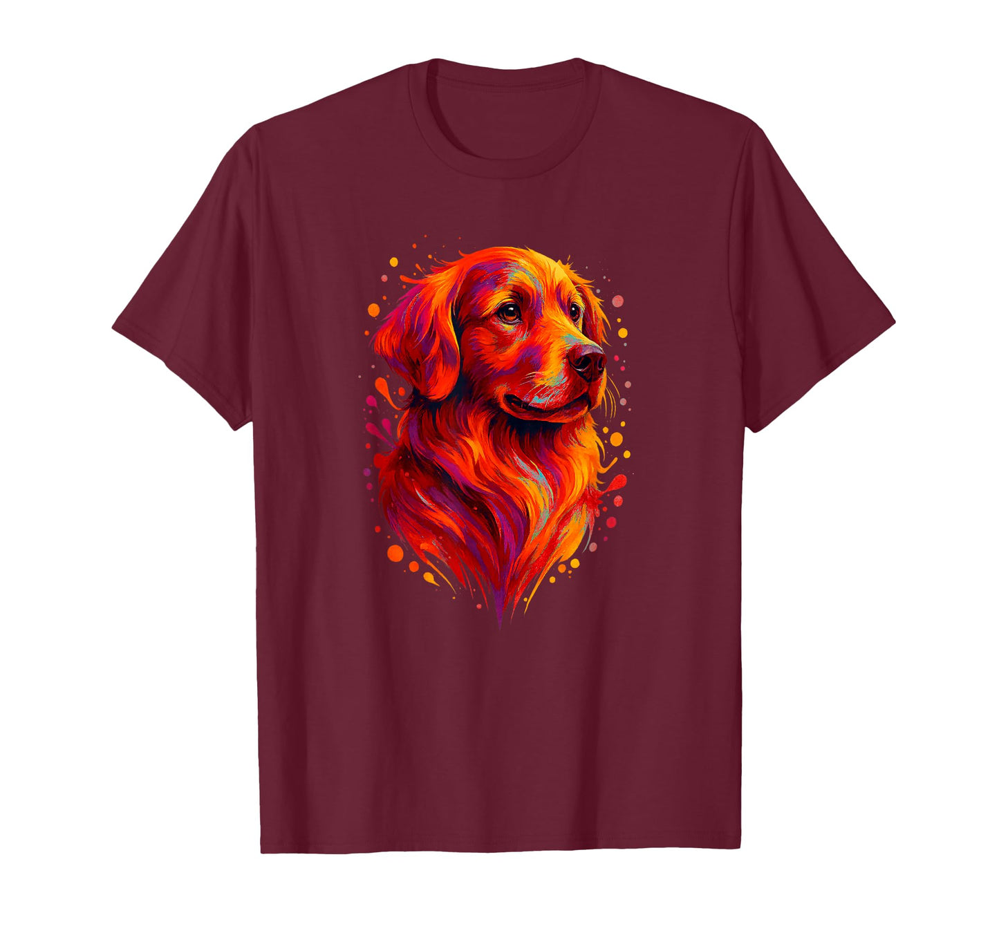Golden Retriever Art Portrait for Dog Owners T-Shirt